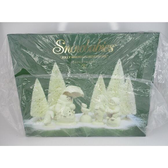 Dept 56 Snowbabies - JOLLY FRIENDS FOREVER MORE Snowman 11 Piece Box Set - Picture 1 of 3